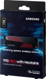 SSD накопитель Samsung 990 Pro MZ-V9P1T0CW 1ТБ, M.2 2280, PCIe 4.0 x4, NVMe, M.2 — изображение 2