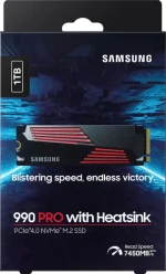 SSD накопитель Samsung 990 Pro MZ-V9P1T0CW 1ТБ, M.2 2280, PCIe 4.0 x4, NVMe, M.2 — изображение 3