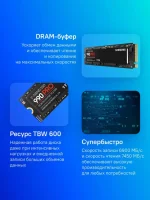 SSD накопитель Samsung 990 Pro MZ-V9P1T0BW 1ТБ, M.2 2280, PCIe 4.0 x4, NVMe, M.2 — изображение 4
