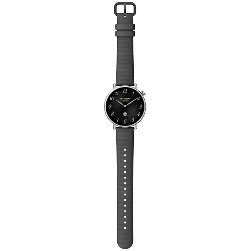 Смарт-часы Xiaomi Watch S4 41mm серебристый с черным ремешком BHR07VRGL — изображение 2