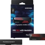 SSD накопитель Samsung 990 Pro MZ-V9P1T0CW 1ТБ, M.2 2280, PCIe 4.0 x4, NVMe, M.2