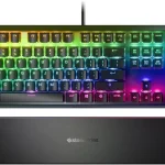 Клавиатура Steelseries Apex Pro механическая черный USB for gamer LED (подставка для запястий)