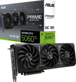 Видеокарта ASUS NVIDIA GeForce RTX 5060TI PRIME-RTX5060TI-O8G 8ГБ PRIME, GDDR7, OC, Ret