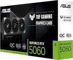 Видеокарта ASUS NVIDIA GeForce RTX 5060 TUF-RTX5060-O8G-GAMING 8ГБ Gaming, GDDR7, OC, Ret — изображение 2