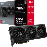Видеокарта ASUS AMD Radeon RX 9070XT PRIME-RX9070XT-O16G 16ГБ PRIME, GDDR6, OC, Ret