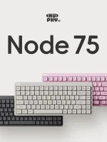 NuPhy Игровая клавиатура беспроводная Node 75, High Profile, Brown Max Switch, Английская/Русская раскладка, белый, кремовый — изображение 12