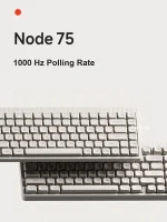NuPhy Игровая клавиатура беспроводная Node 75, High Profile, Brown Max Switch, Английская/Русская раскладка, белый, кремовый — изображение 8