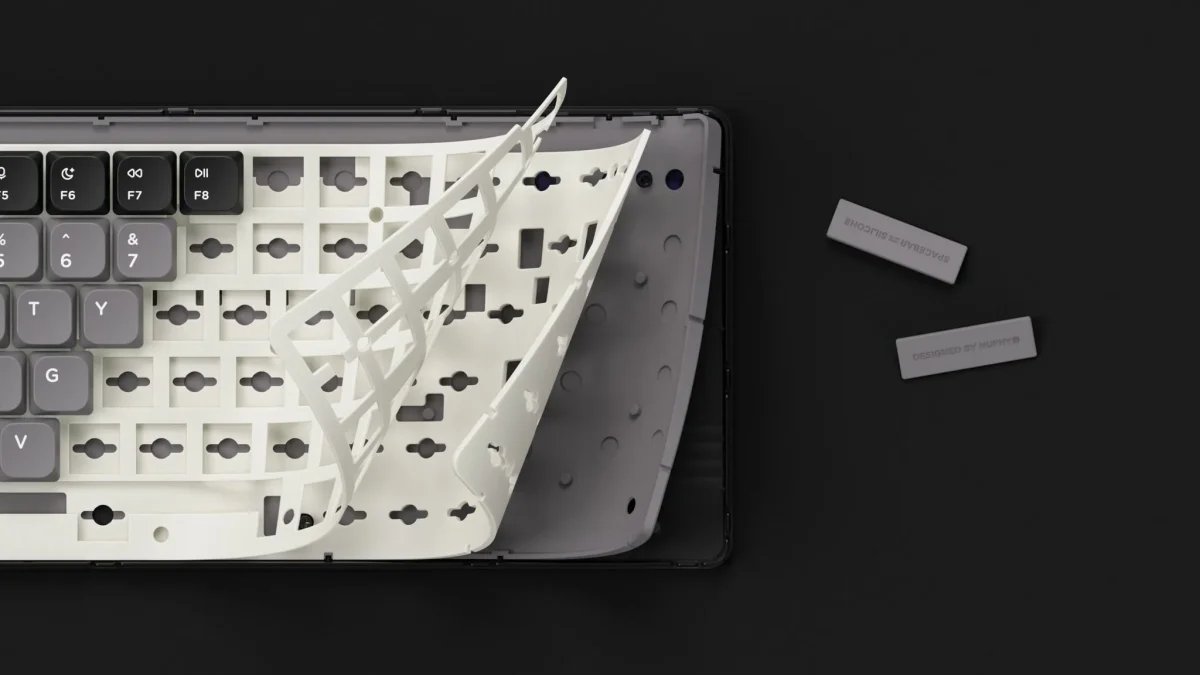 NuPhy Игровая клавиатура проводная Air75 HE, (JADE PRO), Русская раскладка, серый — изображение 4