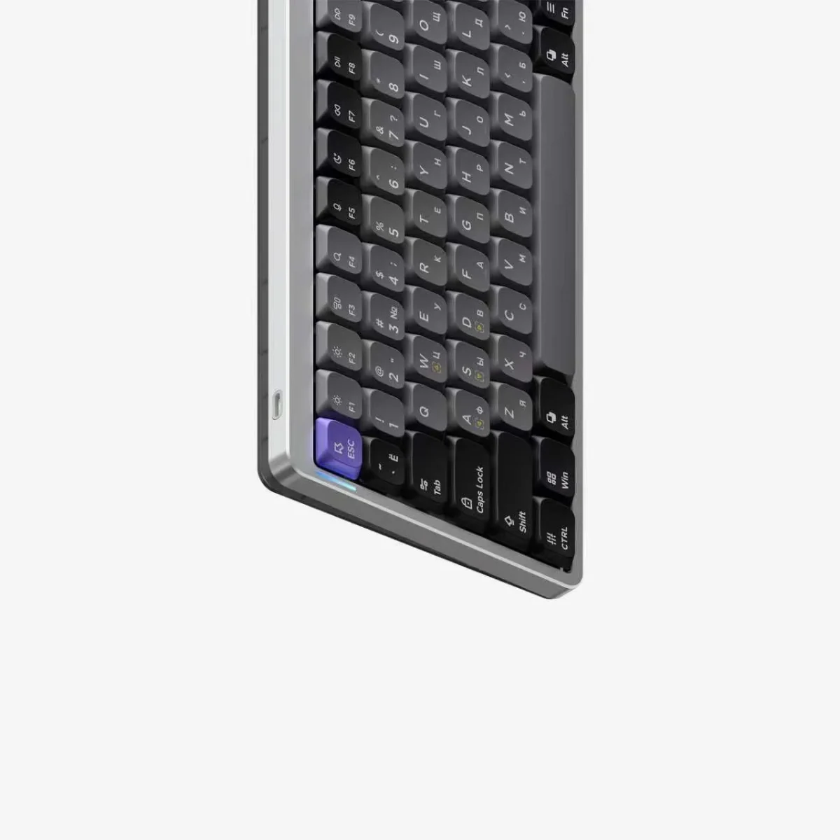 NuPhy Игровая клавиатура проводная Air75 HE, (JADE PRO), Русская раскладка, серый — изображение 12