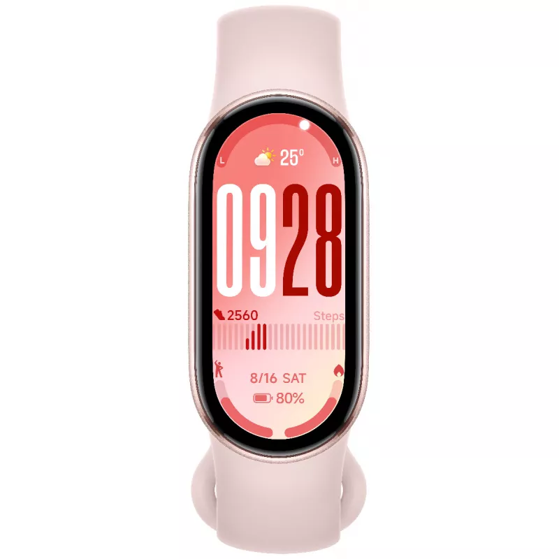 O66-pink-front Фитнес-браслет Xiaomi Smart Band 10 розовый BHR9999GL — изображение 1