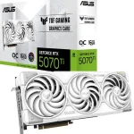 Видеокарта ASUS NVIDIA GeForce RTX 5070TI TUF-RTX5070TI-O16G-WHITE-GAMING 16ГБ Gaming, GDDR7, OC, Ret