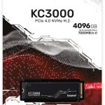 SSD накопитель Kingston KC3000 SKC3000D/4096G 4ТБ, M.2 2280, PCIe 4.0 x4, NVMe, M.2