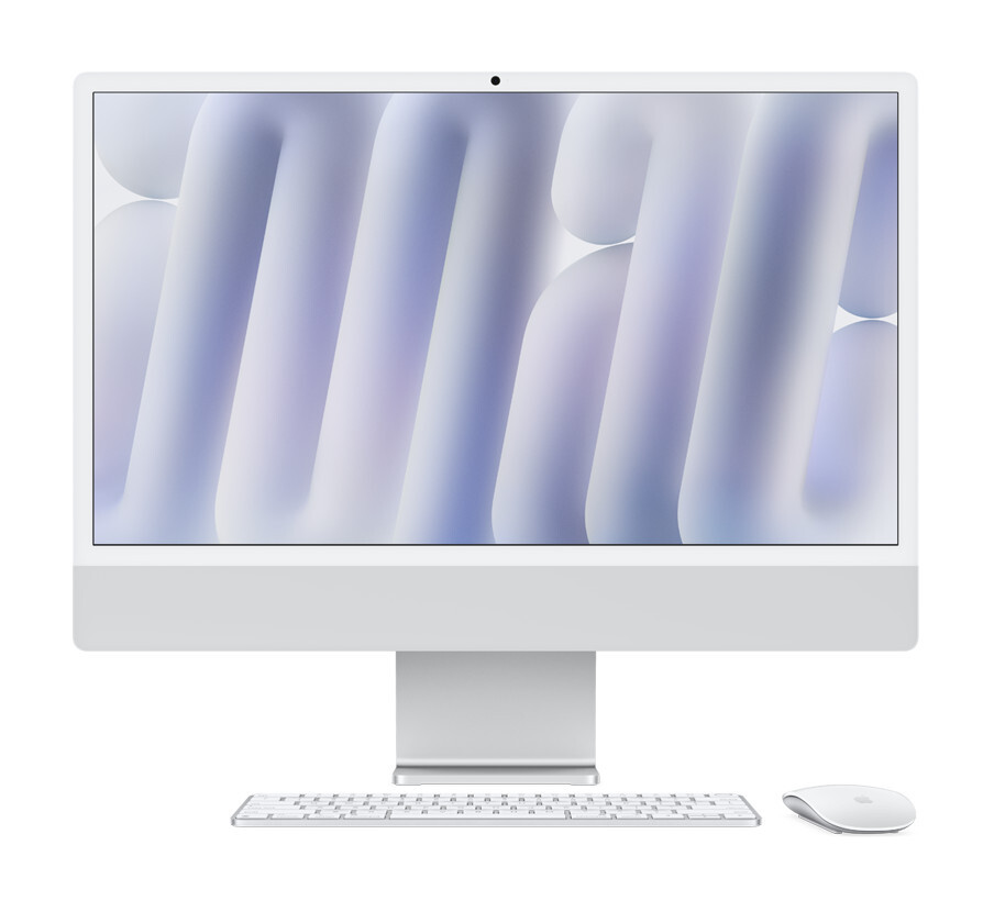 imac-touch-id-silver-selection-hero-202410 Моноблок Apple iMac 24 M4/16/512 ГБ cеребристый MWUV3 — изображение 1